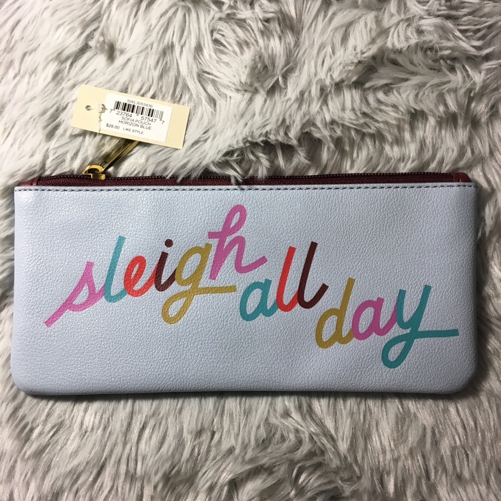 Fossil Leather Sophia Novelty Pouch